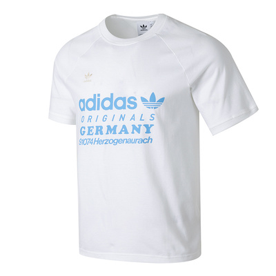 阿迪达斯三叶草纯棉运动短袖T恤