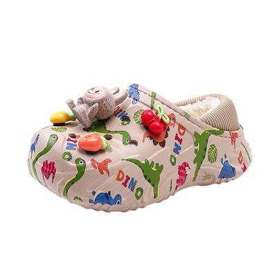 拉布布儿童棉拖鞋防滑保暖加绒