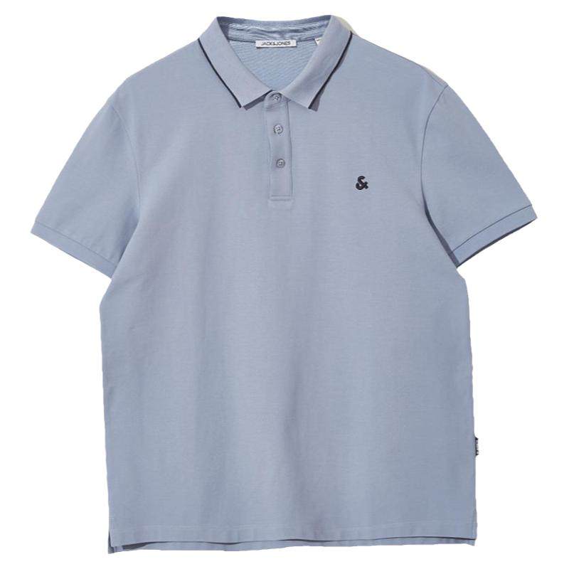 杰克琼斯男装polo衫男士2026年新款翻领短袖T恤商务休闲百搭上衣