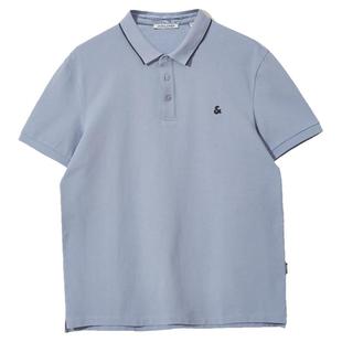 杰克琼斯男装polo衫男士2026年新款翻领短袖T恤商务休闲百搭上衣