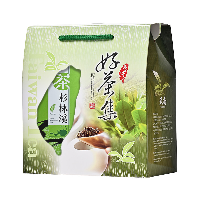天乔台湾高山茶杉林溪茶进口龙凤峡软枝乌龙高冷茶300克礼盒新茶