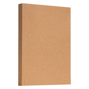 得力复古牛皮纸笔记本子空白本简约记事本高颜值A5草稿本加厚初高中生专用横线本绘画日记本大学生手账本