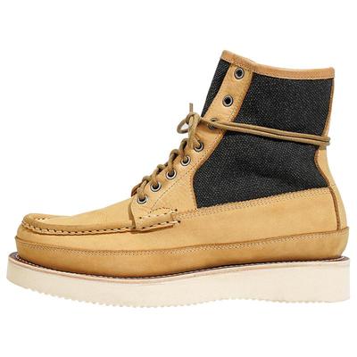 固特异工艺缝制真皮猎装靴工装靴