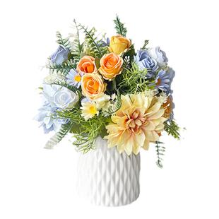 帝王假花仿真花摆设客厅餐桌花艺摆件办公桌盆栽装饰花卉仿生花束