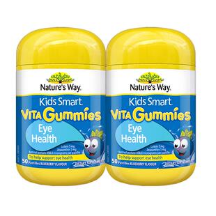 Nature's Way佳思敏蓝莓叶黄素专利儿童护眼软糖 50粒*2