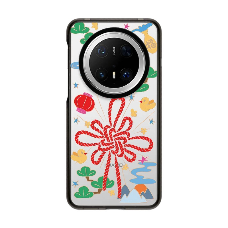 中国风宫里的世界蝴蝶水墨画适用华为mate80Pro max手机壳mate70磁吸60Pro+透明防摔保护套