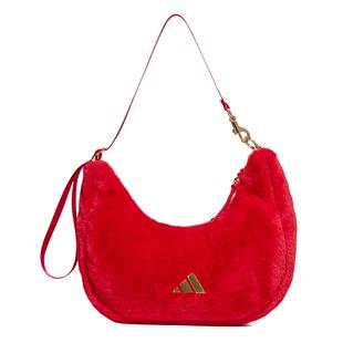 新年款实用时尚毛茸运动手拎包斜挎包女子新款adidas阿迪达斯