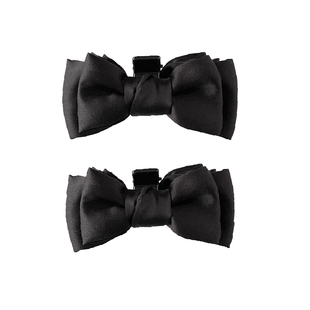 高级感蝴蝶结发夹女懒人公主头编发夹两侧刘海夹小抓夹发饰对夹