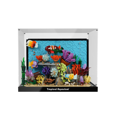 适用乐高10366热带水族箱展示盒