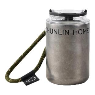 春林陶瓷咖啡杯外出携带女士个人专用保温水杯不锈钢明星同款杯子