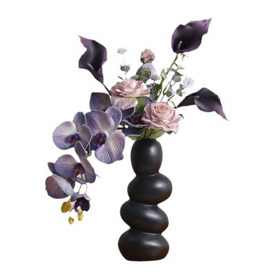 蝴蝶兰把束设计师假花仿真花摆件