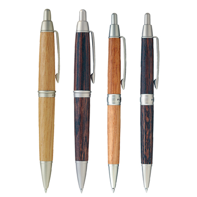 日本uni三菱铅笔圆珠笔SS-1025/1015天然橡木笔杆低重心黑色按动式中油笔0.7mm超顺滑墨水学生商务办公用