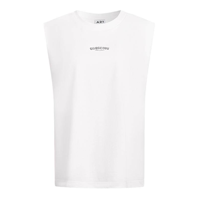 A21女装背心夏季2024新款简约运动跑步健身坎肩上衣