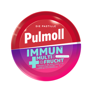 【吉时特卖】德国pulmoll飚摩无糖多种水果青柠薄荷糖维生素硬糖