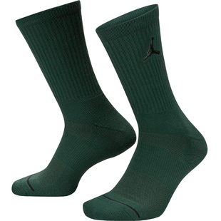 nike耐克加厚运动毛巾底袜子高筒专业篮球袜子AJ乔丹SX5545三双装