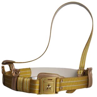 礼仪腰带升旗手保安执勤金色白色斜跨腰肩带作训皮带军乐队外腰带