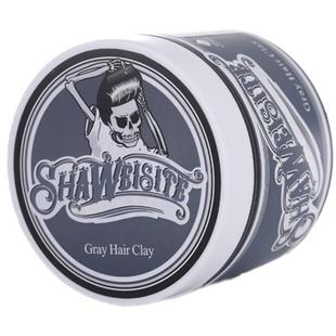 莎威斯特奶奶灰发泥彩色发蜡粉色蓝色银灰色一次性黑色发泥易清洗