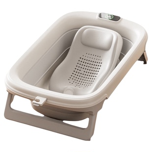 wowofish新生婴儿洗澡盆折叠宝宝儿童浴盆大号婴幼儿洗澡躺托家用