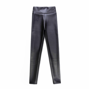 皮裤女2025新款真皮秋冬加绒哑光高腰修身黑色早秋超软直筒皮裤子