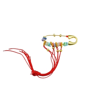 DIY平安压惊别针孕妇安全胸针婴儿宝宝别针扣随身挂件生肖护身符