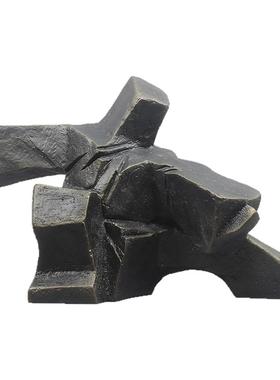 意象饰界现代简约抽象雕塑摆件轻奢艺术品摆设玻璃钢软装饰品家居