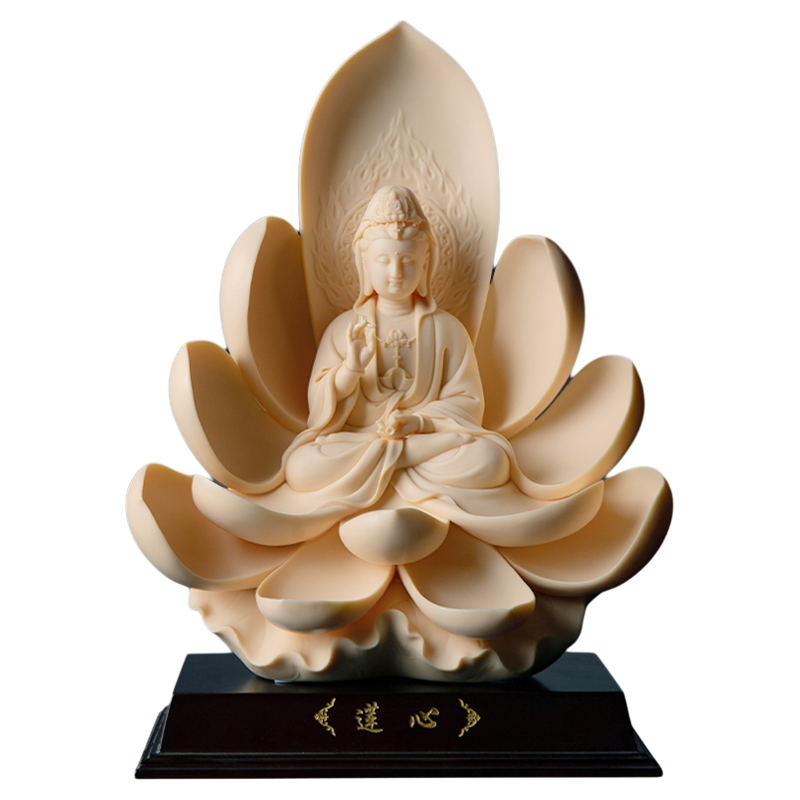 【省大师作品】白瓷莲心观音