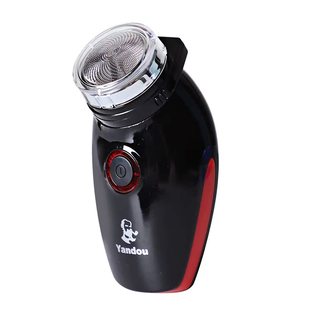 Yandou烟斗老人头电动剃须刀充电旋转式男士刮胡刀原装刀网刀头