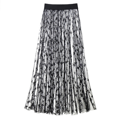 单层透视外搭透明一层罩裙半身裙