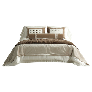 简约雅奢【栖居艺术】系列复古风九件套床品高档家居展示用床品