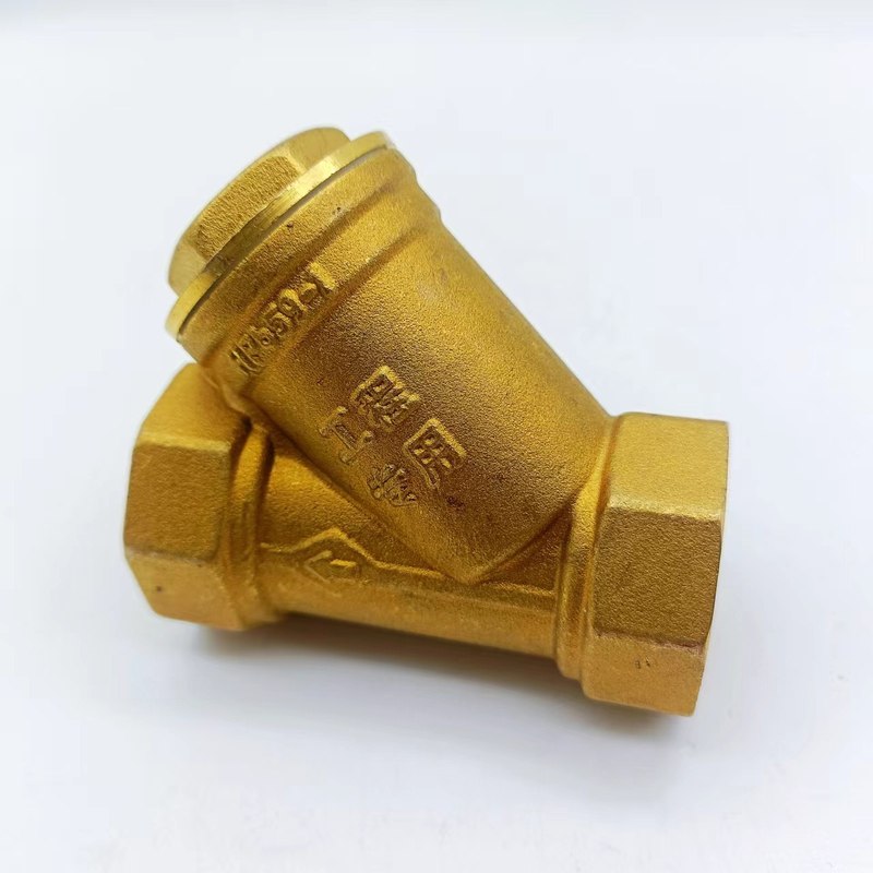 现货 黄铜过滤器 加厚Y型过滤杂质Y型过滤器铜阀门