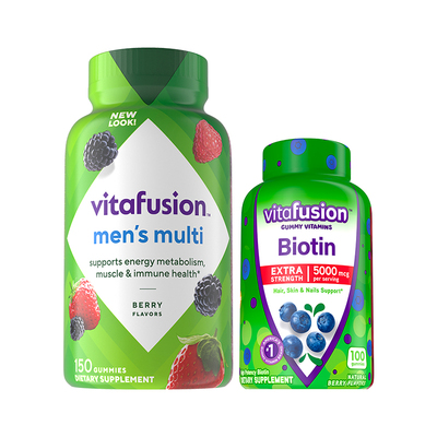 vitafusion生物素+男士维生素