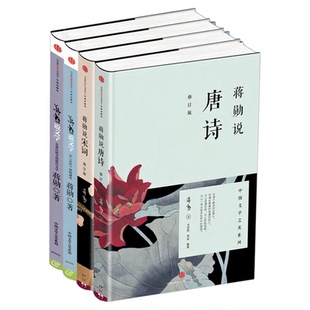 蒋勋说文学之美(套装全4册)蒋勋说文学2本 +蒋勋说唐诗 + 蒋勋说宋词 中国文学文化古诗词图书