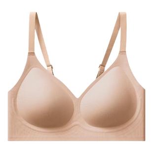 猫人特调粉底液内衣女无钢圈收副乳防下垂小胸聚拢软支撑隐形文胸