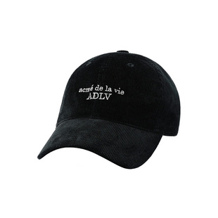 ADLV灯芯绒冷帽基础款帽子LOGO棒球帽韩版时尚休闲百搭鸭舌帽户外