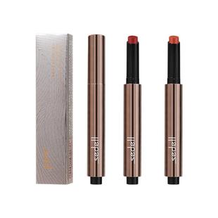 诗黛尔固体唇蜜裸色系口红唇釉不掉色不沾杯镜面水光唇膏女按压式