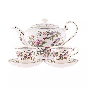 英国Aynsley安斯丽雀鸟欧式高颜值骨瓷咖啡杯碟套装下午茶具