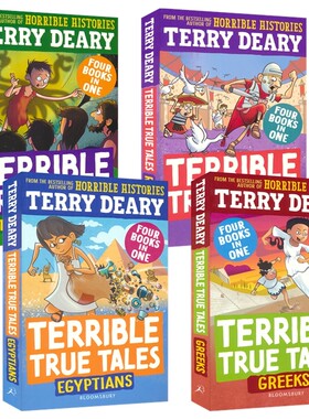 Terrible True Tales 糟糕又真实的故事 石器时代古希腊古罗马古埃及 可怕的历史作者Terry Deary 儿童历史读物 英文原版进口图书