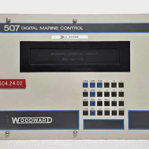 WOODWARD 507 DIGITAL MARINE CONTROL 8234-087 B WITH LOW VOLT