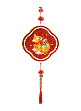 福禄葫芦客厅电视机背景墙挂画新中式乔迁之喜招财进宝布置装饰画