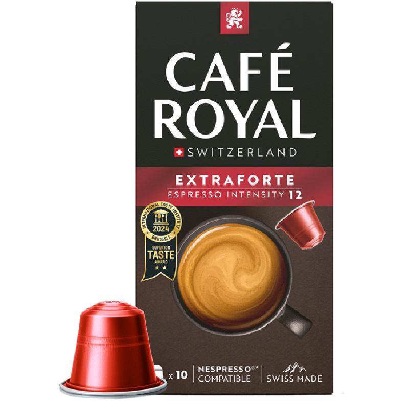 瑞士进口CafeRoyal芮耀胶囊咖啡双倍意式10颗兼容Nespresso小米机