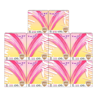 V-GIRL未可消毒级卫生巾日用干爽透气白鹿同款姨妈巾