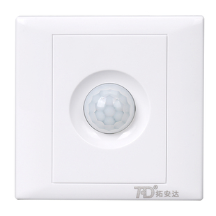 86型人体感应开关220V楼梯过道大功率智能红外感应器明暗装传感器