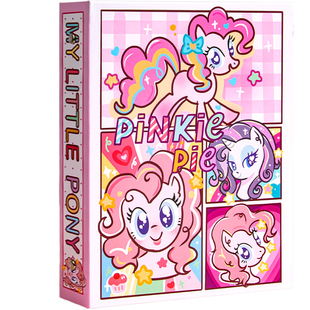 小马宝莉卡册卡游收纳册卡包盲盒卡片收集册四九宫格可爱风儿童卡牌名片夹A5装卡片的册子卡套游戏透明大容量