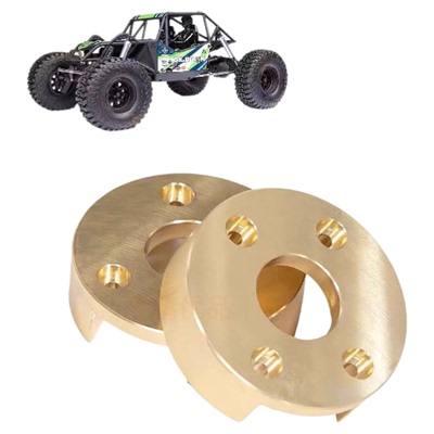 1/8AXIAL AXP8毒蜥攀爬车黄铜轮边配重前转向杯前C座后轴座护甲op