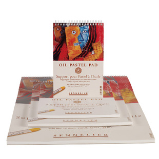 法国进口SENNELIER申内利尔油画棒本340克12页油性粉彩本蜡笔画本