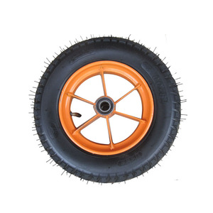 特级加厚300-8充气轮14寸脚老虎车轮胎/手推车车轮