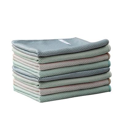 鱼鳞布抹布擦玻璃杯子毛巾无痕布