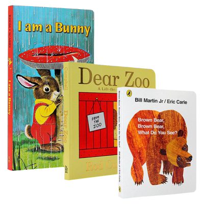 棕熊动物园兔子英文原版绘本