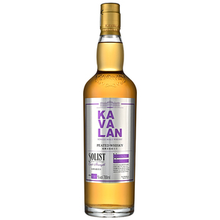 金车噶玛兰烟熏泥煤桶单一麦芽威士忌KAVALAN台湾进口洋酒700ml