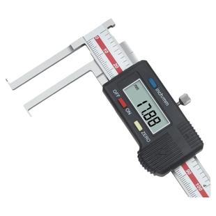 日本三量内沟槽数显游标卡尺刀头内孔内圆不锈钢外沟槽10-150mm